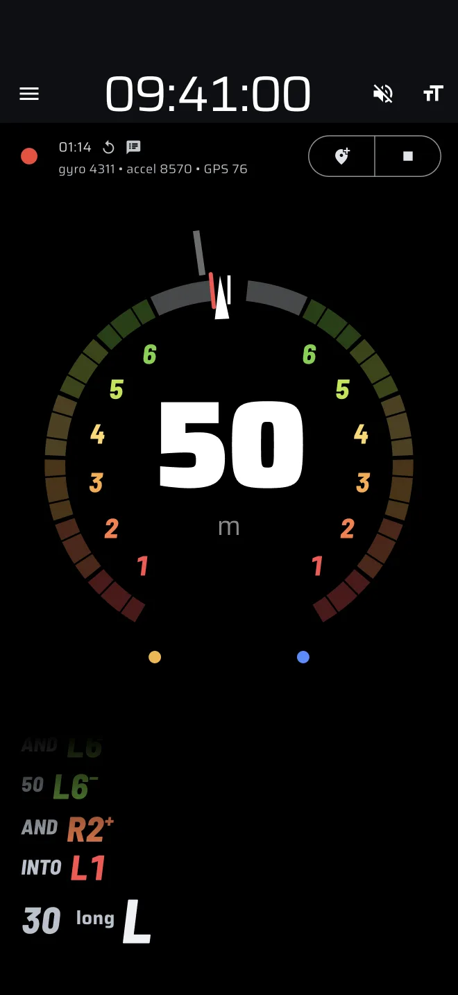 angle dial display