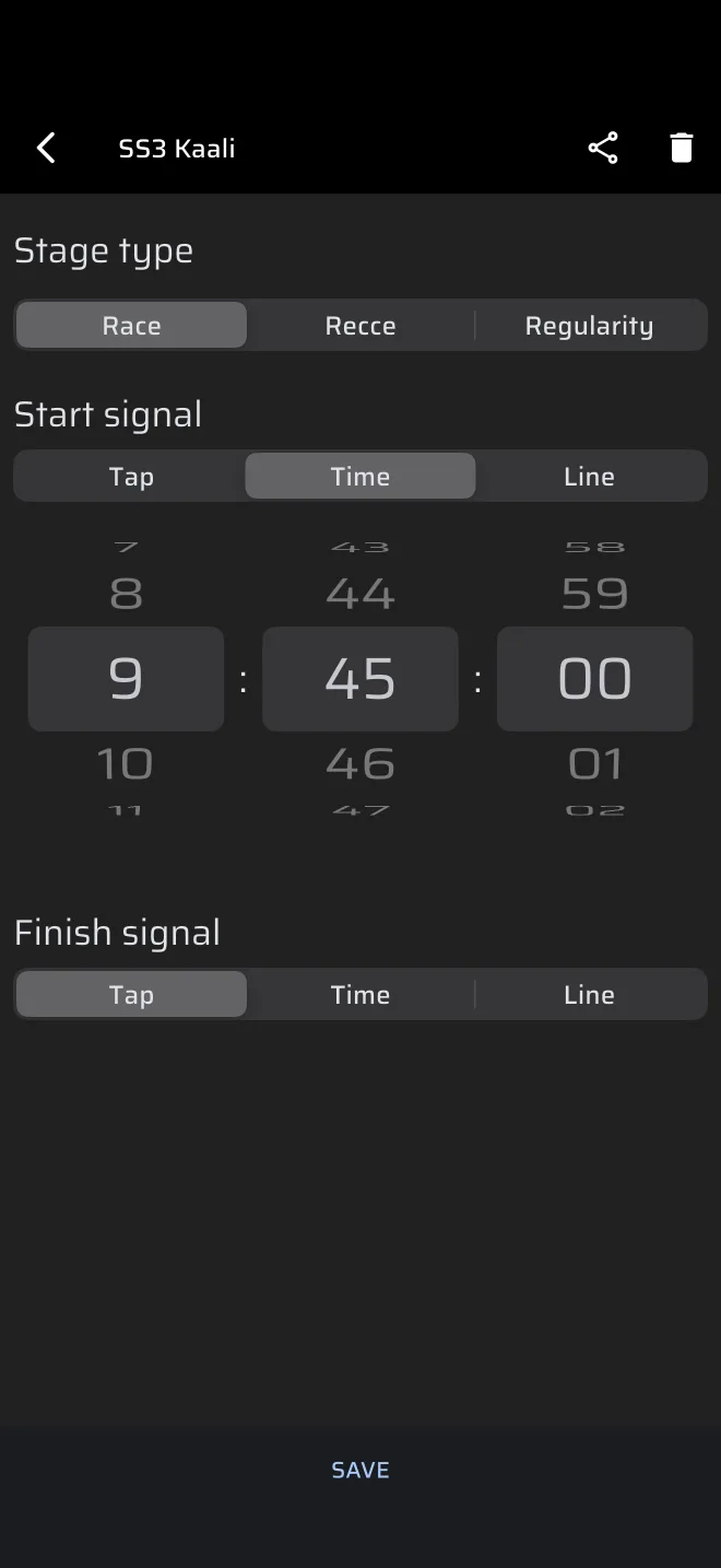 time trigger in the editor